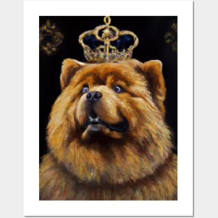 Chow Chow with Crown Posters and Art